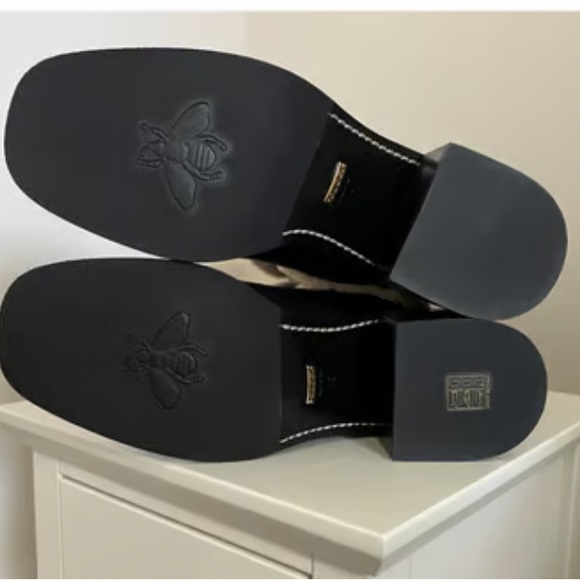 Gucci Shearling Trim Knee High Black Boots 39 ❤️💚 - Picture 10 of 16